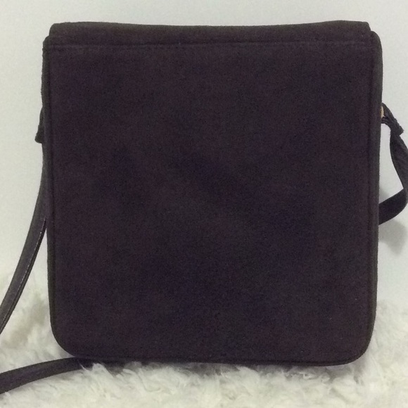 Susan Gail Genuine Suede Brown Box Handbag - Picture 5 of 13